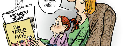 Jeff Stahler č.4231 - Trump Prezidentem USA