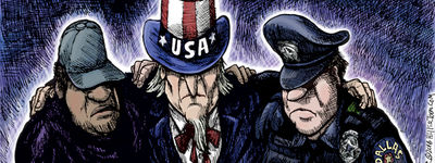Joe Heller vtipy č.3697 - Střelba v USA