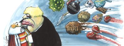 Martin Rowson vtipy č.9857 - Zahraniční politika 2020