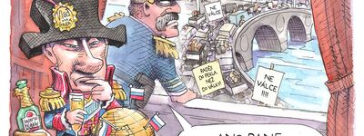 Matt Wuerker vtipy č.55530 - Ruská invaze na Ukrajinu