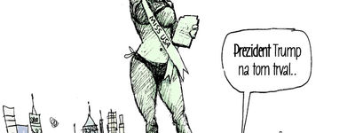 Mike Luckovich vtipy č.3629 - Americké volby 2016