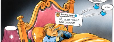 Peter Schrank vtipy č.15773 - Trump má Koronavirus