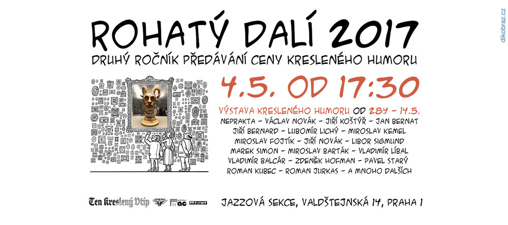 Pozvánka na druhý ročník předávání ceny Rohatý Dalí Pozvánka na druhý ročník předávání ceny Rohatý Dalí