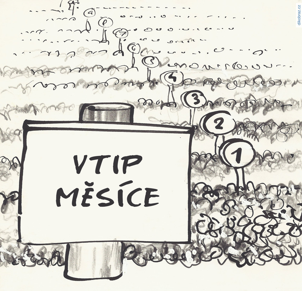 Úpně nová soutěž pro kreslíře: Vtip měsíce