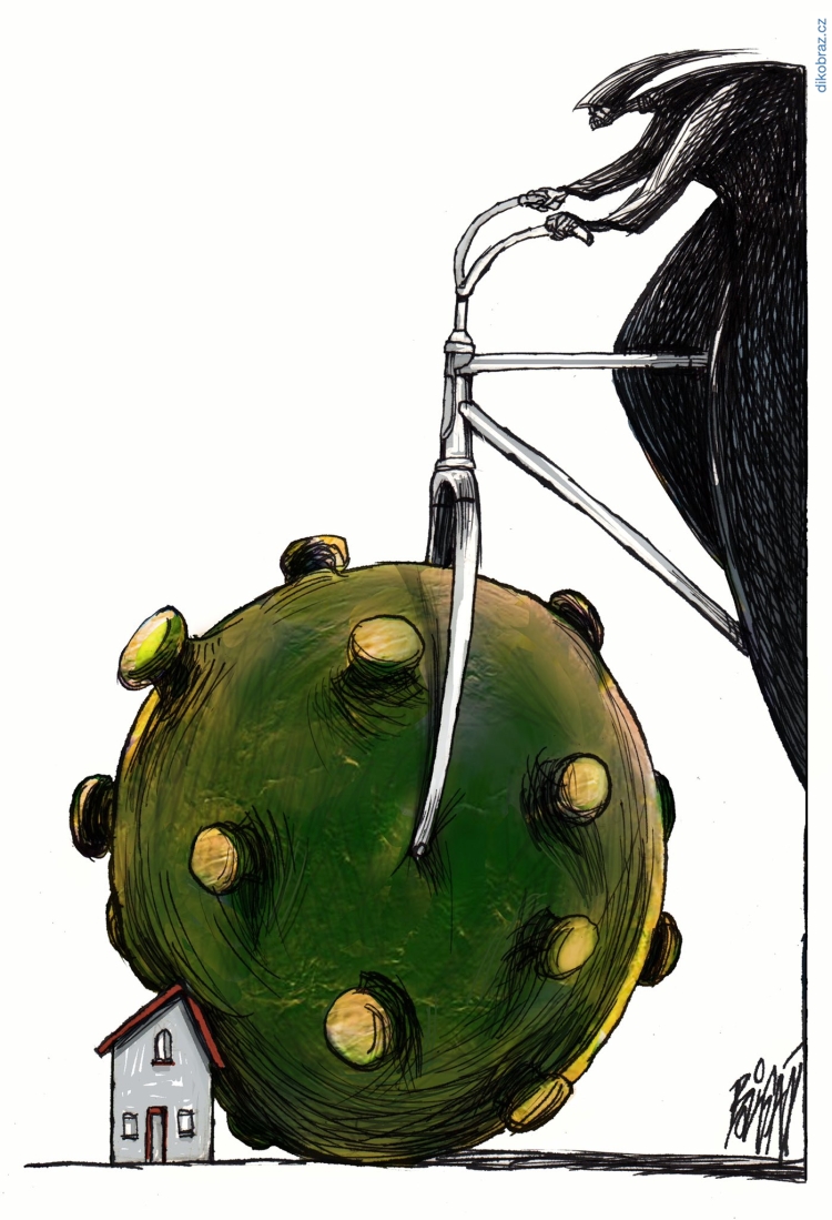 Angel Boligan vtipy č. - Koronavirus