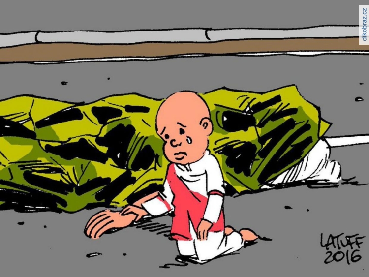 Carlos Latuff vtipy č.3772 - Teroristický útok v Nice