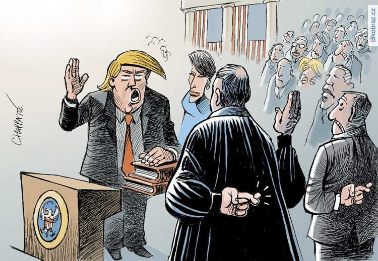Chappatte č. - Trump Prezidentem USA