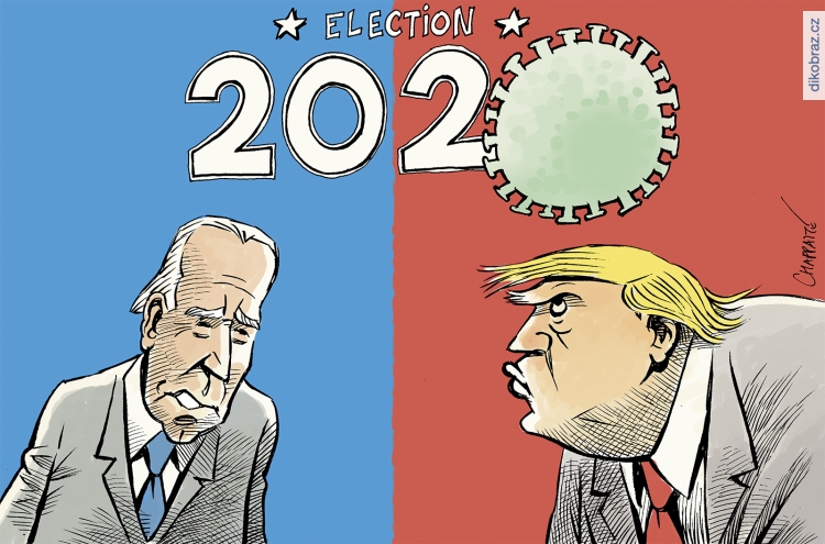Chappatte vtipy č.20049 - Americké volby 2020