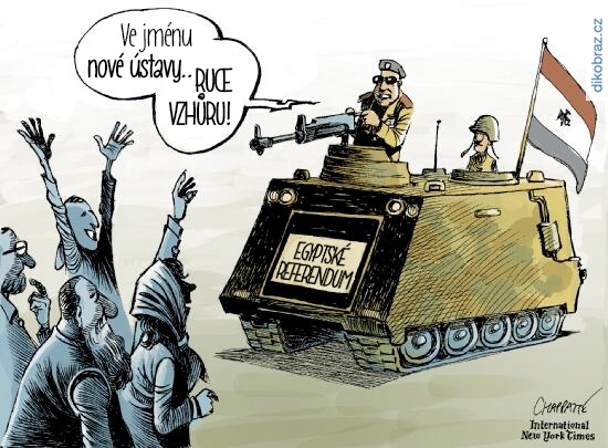 Chappatte č. - Nová ústava v Egyptě