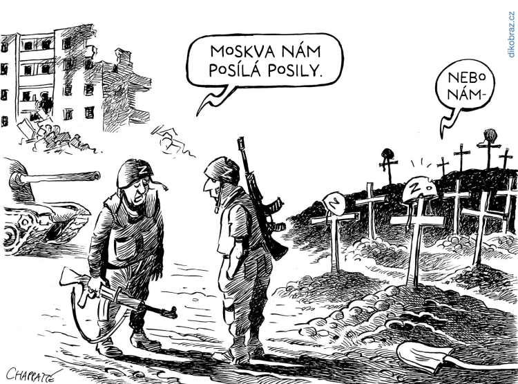 Chappatte vtipy č.55076 - Ruská invaze na Ukrajinu