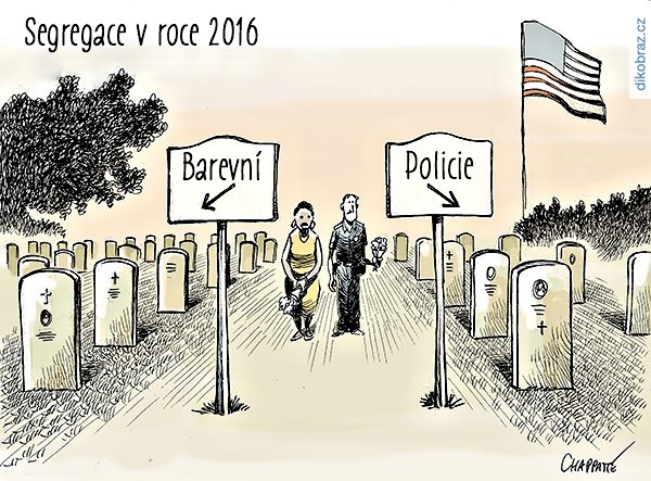 Chappatte vtipy č.3733 - Střelba v USA