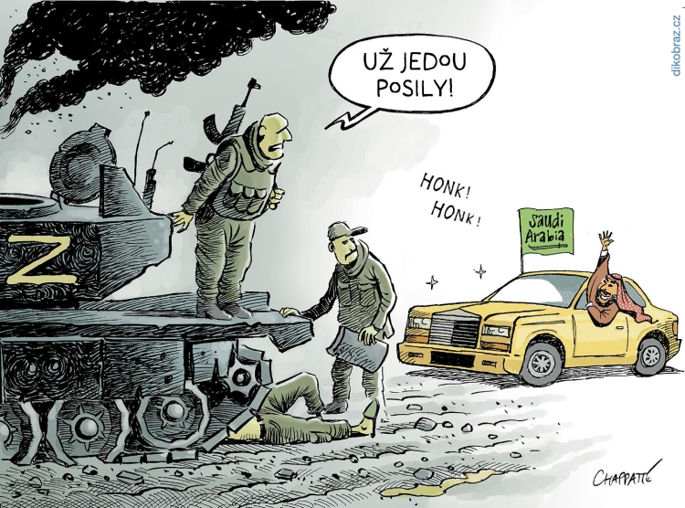 Chappatte vtipy č.56690 - Ruská invaze na Ukrajinu
