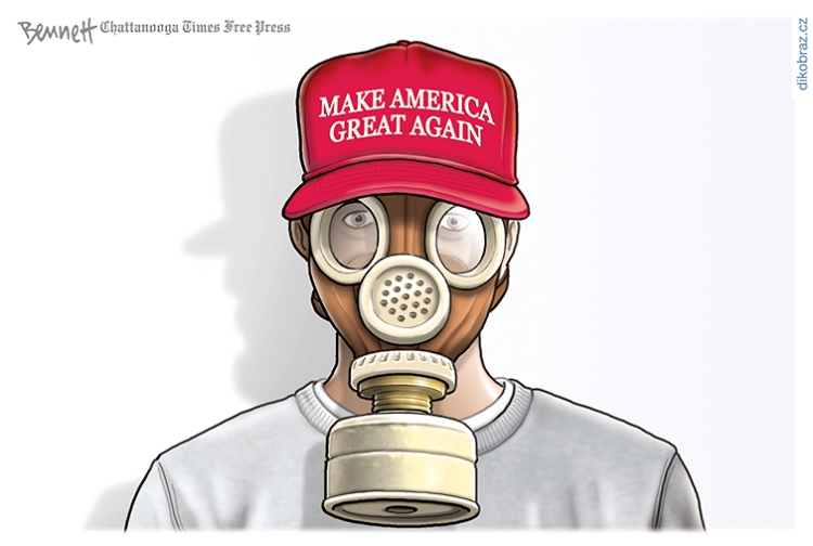 Clay Bennett vtipy č.7904 - Zákaz vstupu EU do USA