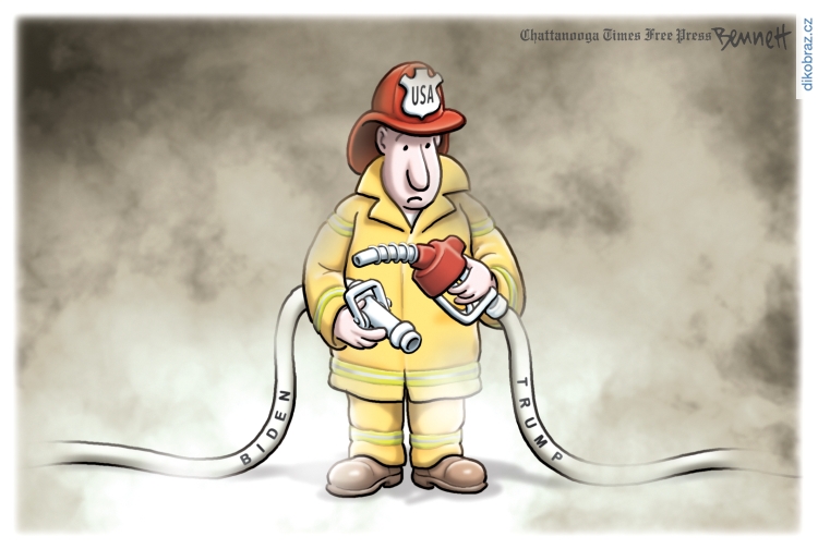 Clay Bennett vtipy č.10457 - Americké volby 2020