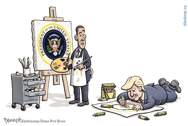 Clay Bennett č. - Trump Prezidentem USA
