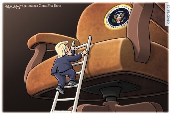 Clay Bennett č. - Trump Prezidentem USA