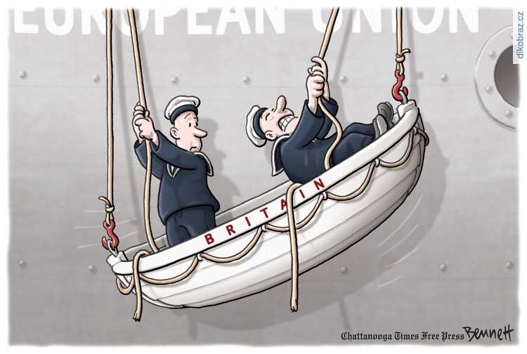 Clay Bennett vtipy č.3644 - Brexit