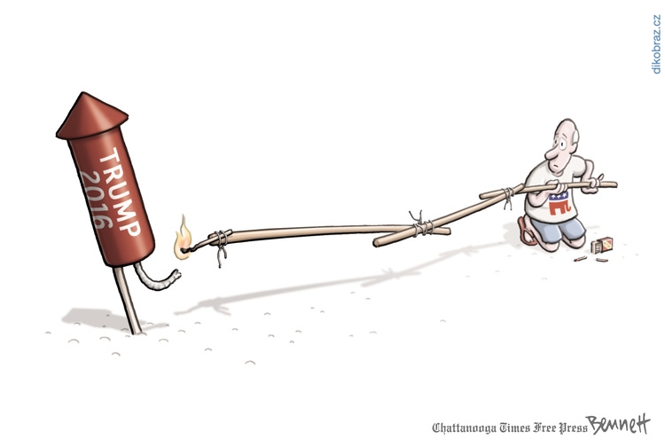 Clay Bennett vtipy č.3645 - Americké volby 2016