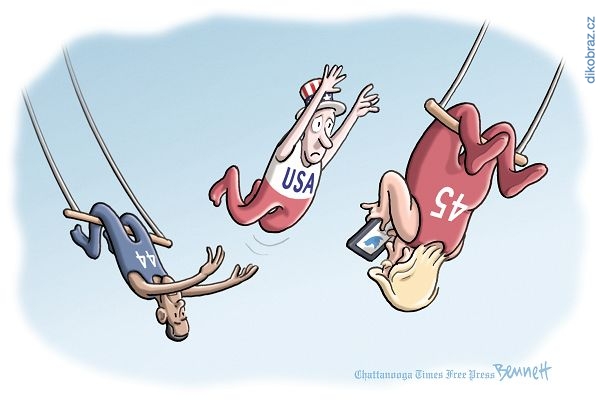 Clay Bennett vtipy č.4603 - Trump Prezidentem USA