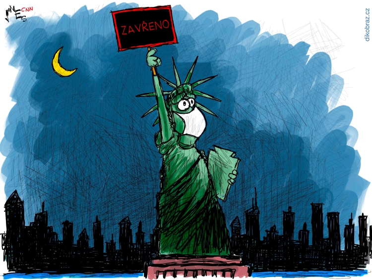 Clay Jones vtipy č. - Zákaz vstupu EU do USA