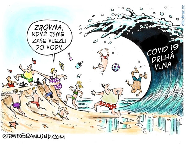 Dave Granlund vtipy č.9097 - Druhá vlna Koronaviru