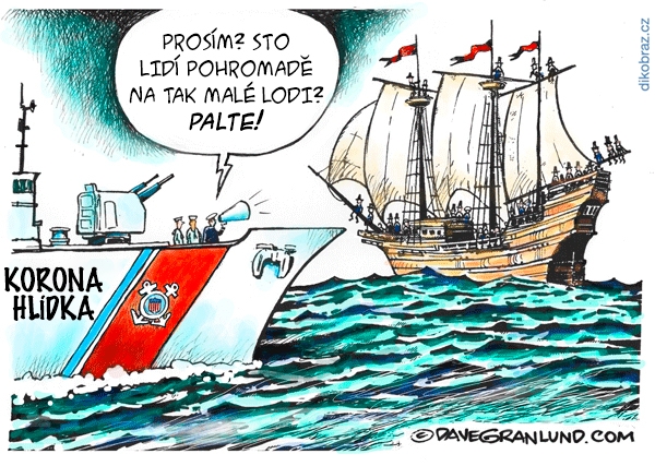 Dave Granlund vtipy č.16451 - Karanténa / lockdown v boji s Koronavirem