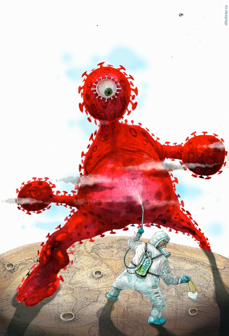 David Rowe vtipy č. - Koronavirus