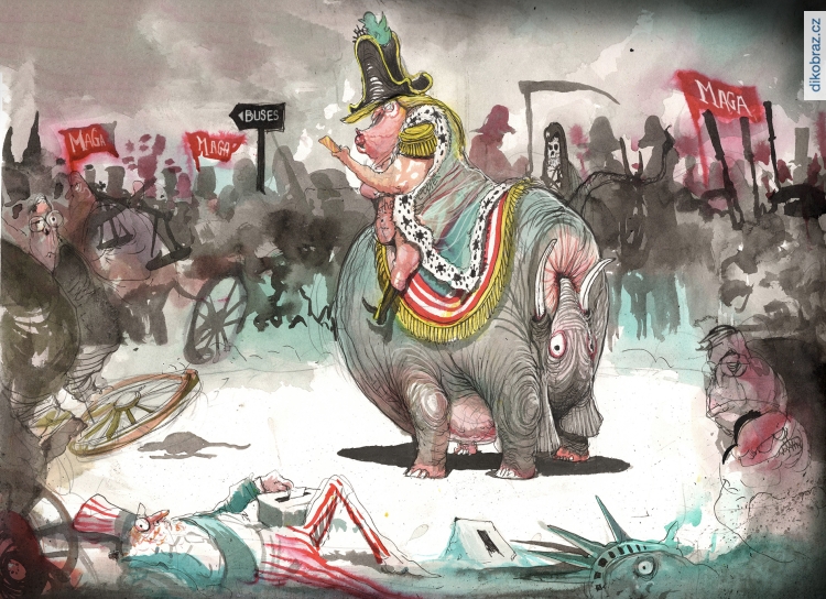 David Rowe vtipy č.18774 - Americké volby 2020