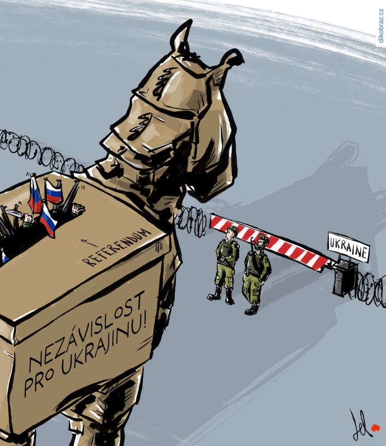 Emanuele Del Rosso vtipy č.55420 - Ruská invaze na Ukrajinu