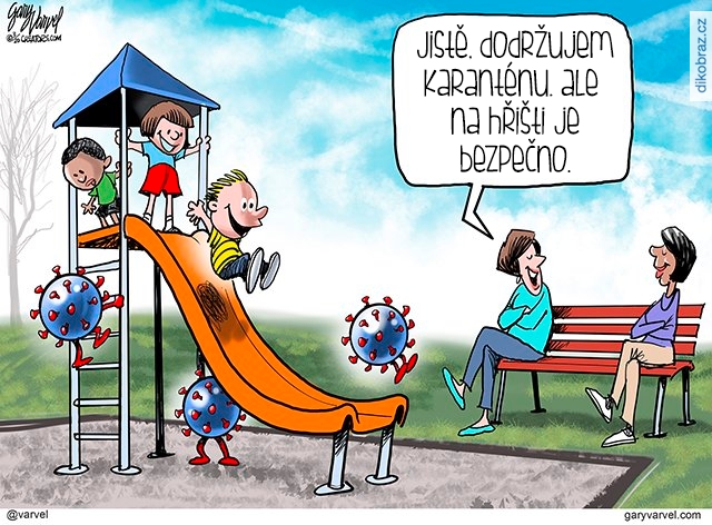Gary Varvel vtipy č. - Karanténa v boji s Koronavirem