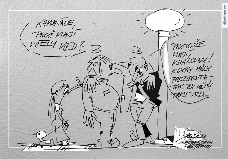J. R. Řeháček vtipy č. - včely a prezident