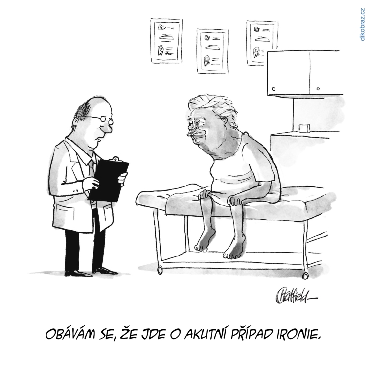 Jason Chatfield vtipy č.15281 - Trump má Koronavirus