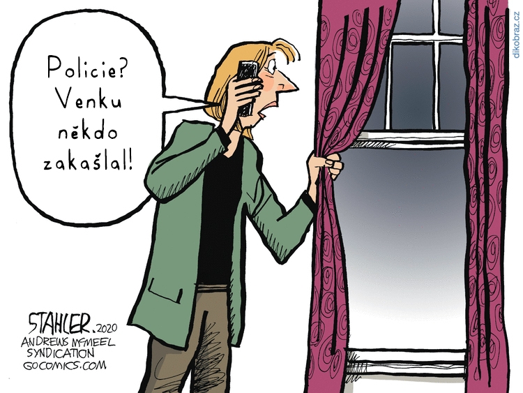 Jeff Stahler vtipy č.7981 - Karanténa / lockdown v boji s Koronavirem