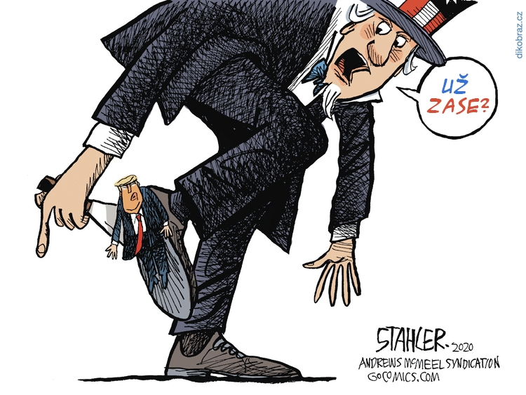 Jeff Stahler vtipy č.9111 - Americké volby 2020