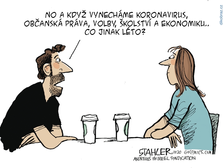Jeff Stahler vtipy č.9745 - Koronavirus