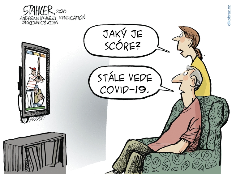 Jeff Stahler vtipy č.9925 - Druhá vlna Koronaviru