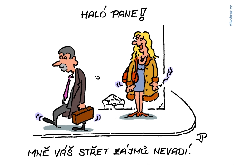 Jiří Pirkl vtipy č.24755 - Střet zájmů Andreje Babiše