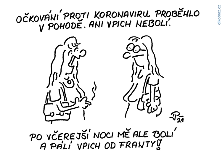 Jiří Pirkl vtipy č.27048 - Očkování proti koronaviru