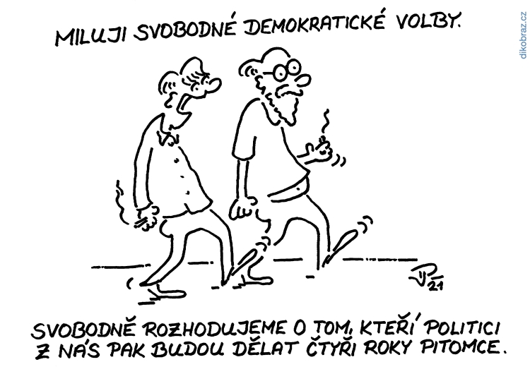 Jiří Pirkl vtipy č.39334 - Volby 2021 ČR