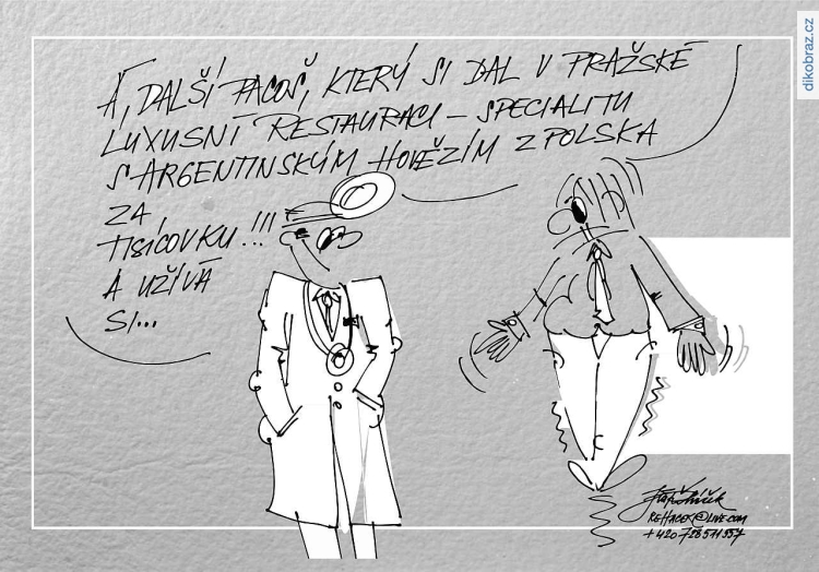 Jiří Riki Řeháček vtipy č. - Maso z Polska