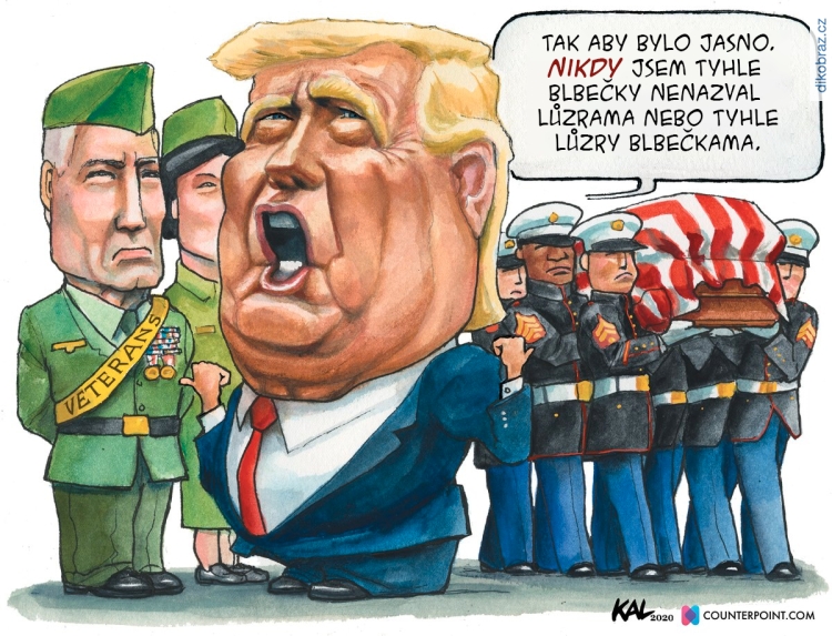 Kevin Kallaugher vtipy č.10489 - Americké volby 2020