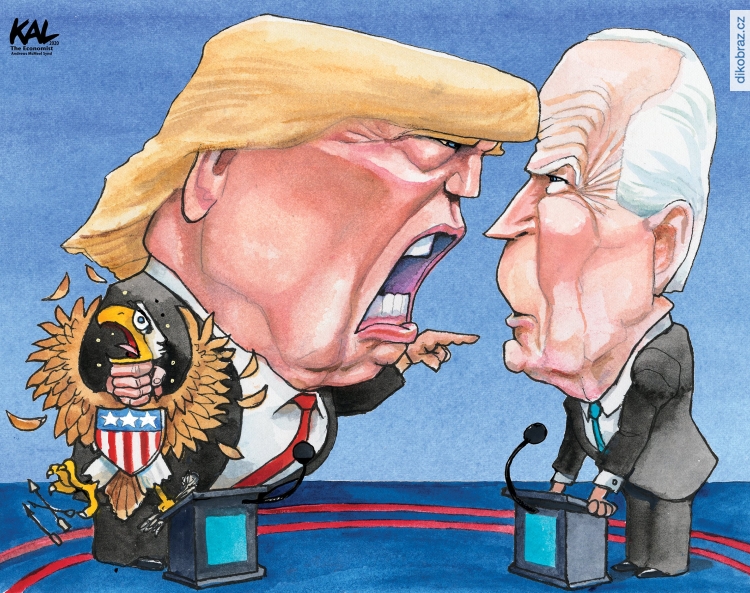 Kevin Kallaugher vtipy č.15219 - Americké volby 2020