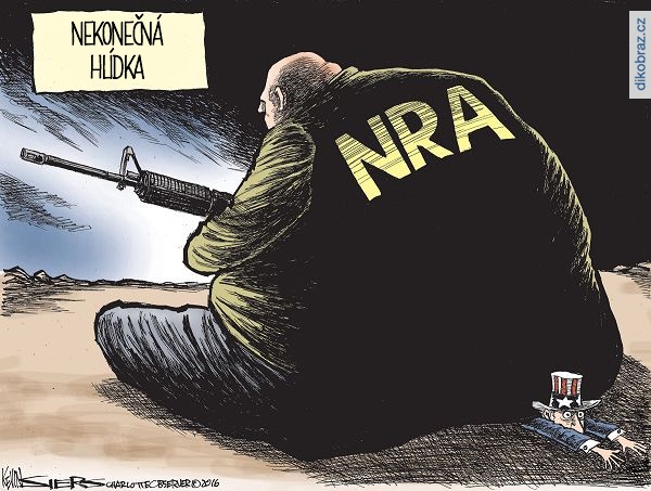 Kevin Siers vtipy č.3674 - Střelba v USA