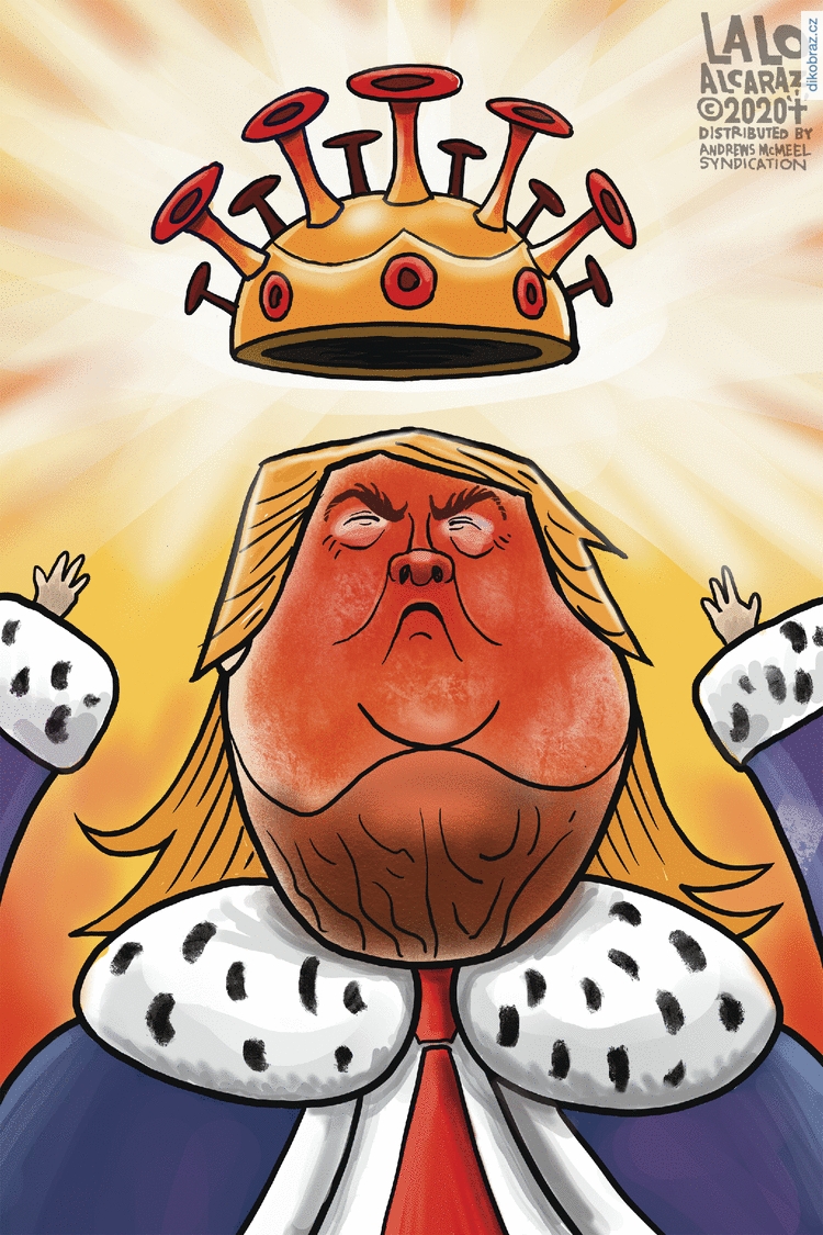 Lalo Alcatraz vtipy č.8556 - Přístup Trumpa během koronaviru
