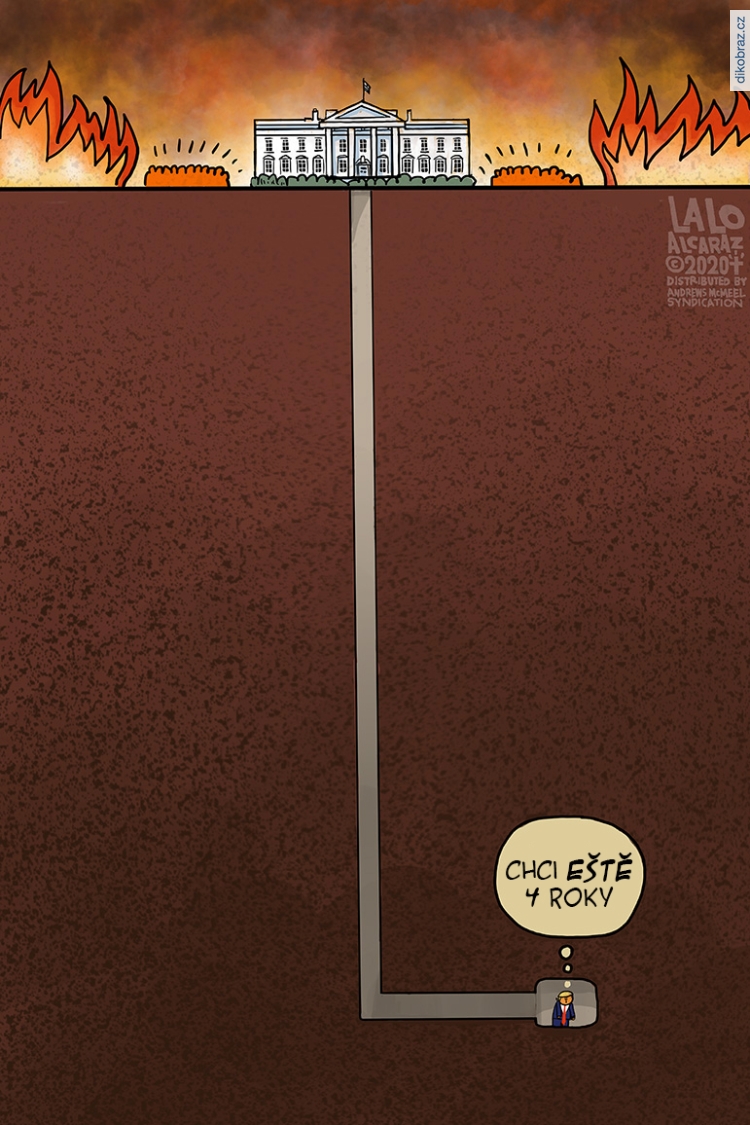 Lalo Alcatraz vtipy č.8951 - Přístup Trumpa během demonstrací