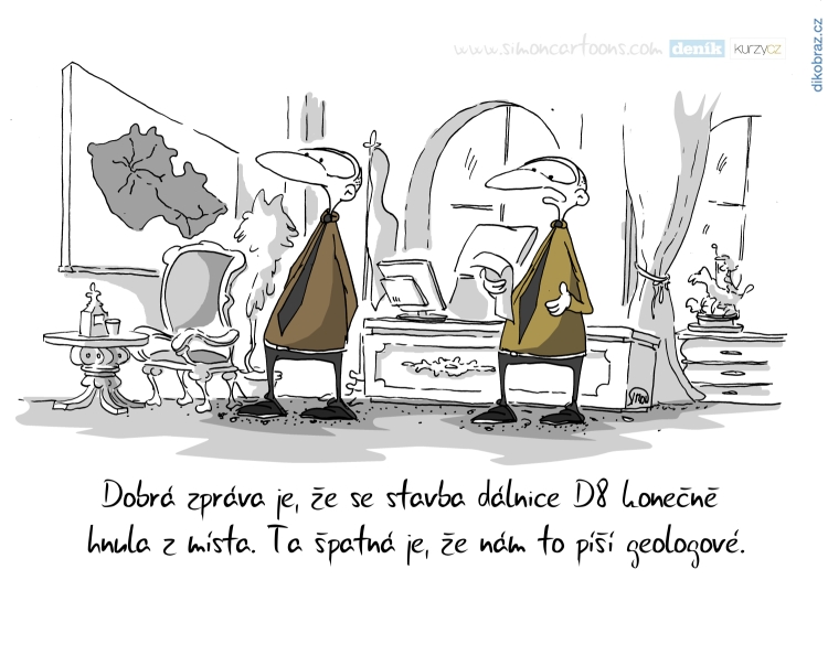 Marek Simon vtipy č.4212 - Stavba dálnice D8