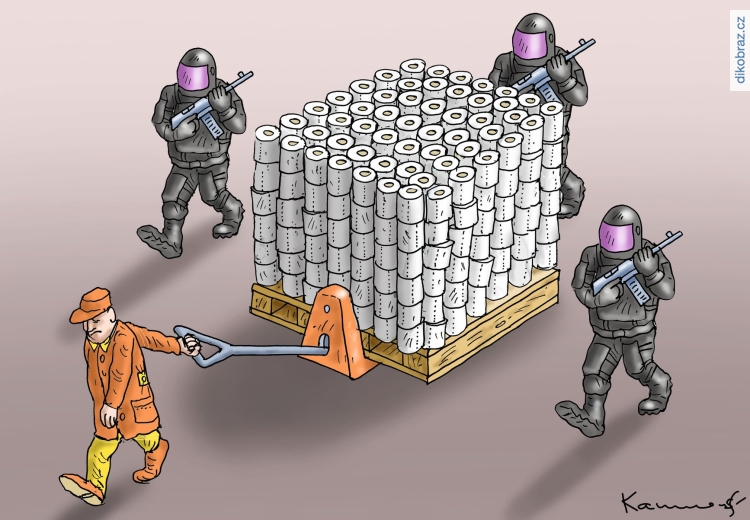 Marian Kamensky vtipy č.8068 - Boj o toaletní papír