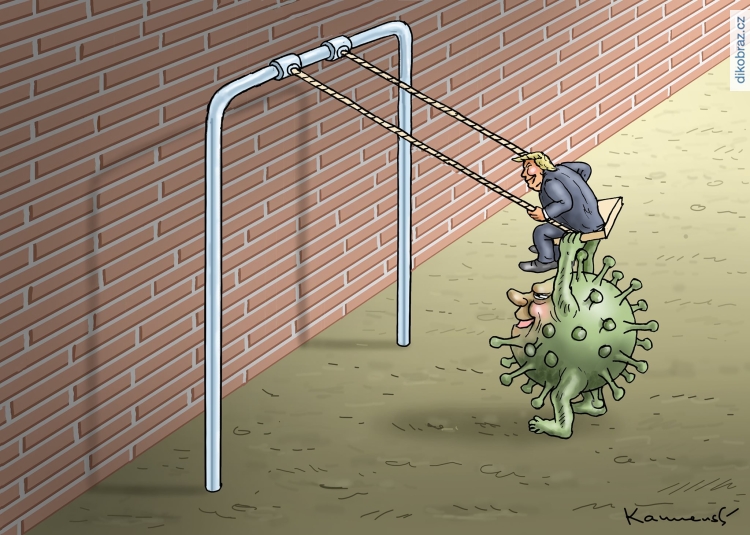 Marian Kamensky vtipy č.8344 - Přístup Trumpa během koronaviru