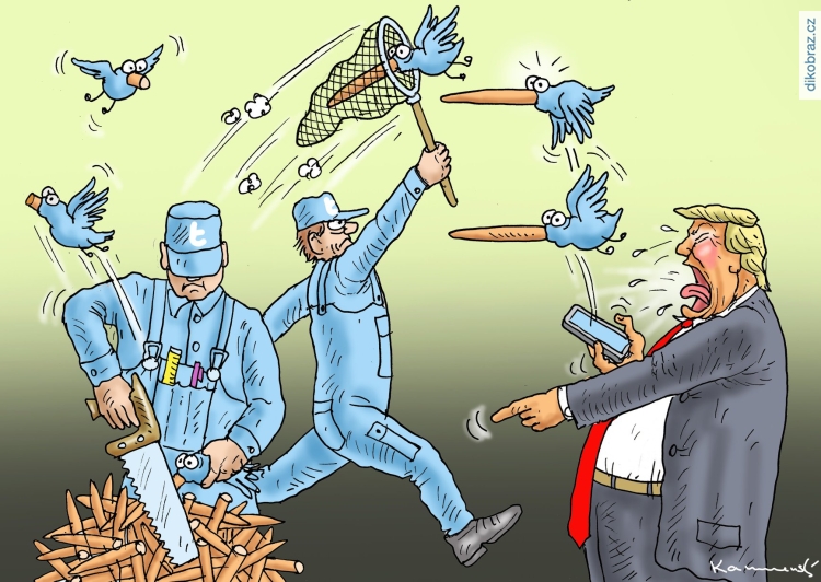 Marian Kamensky vtipy č.8921 - Twitter označil Trumpův příspěvek jako nepravdivý