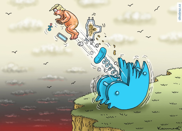 Marian Kamensky vtipy č.8942 - Twitter označil Trumpův příspěvek jako nepravdivý